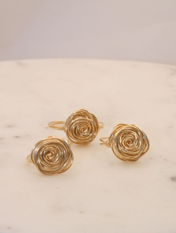 Bague A artisanale en gold filled — Made of Dreams par Eva bijoux faits main