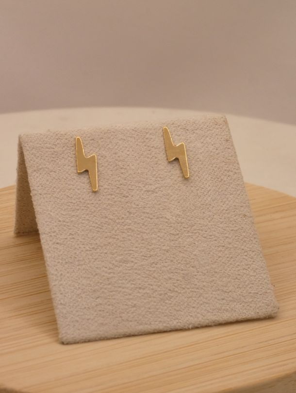 Clous d'oreille ÉCLAIR en gold filled 14 carats — Made of Dreams par Eva