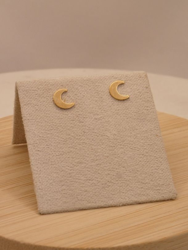 Clous d'oreille LUNA en gold filled 14 carats — Made of Dreams par Eva