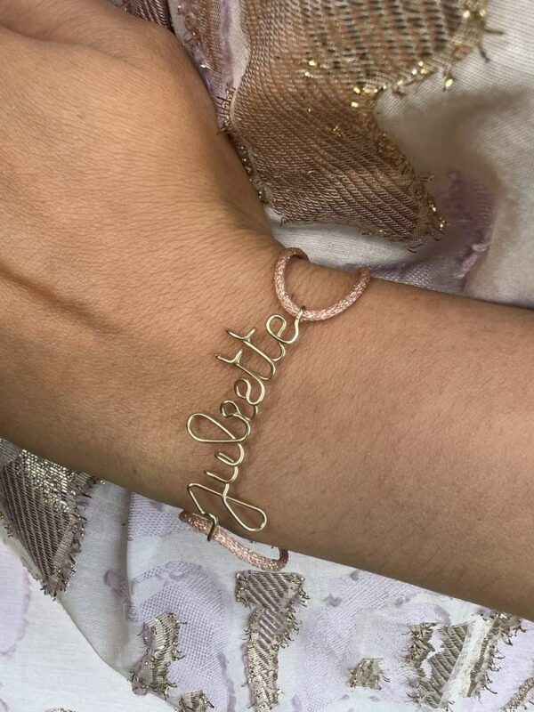 Bracelet cordon écrit personnalisable – Image 2