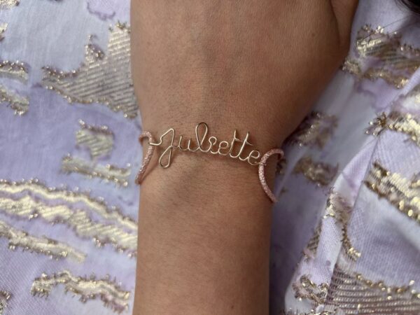 Bracelet cordon écrit personnalisable – Image 3