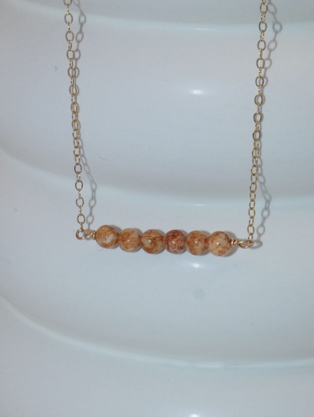 Collier artisanal fait main en gold filled — Made of Dreams par Eva bijoux en Corse